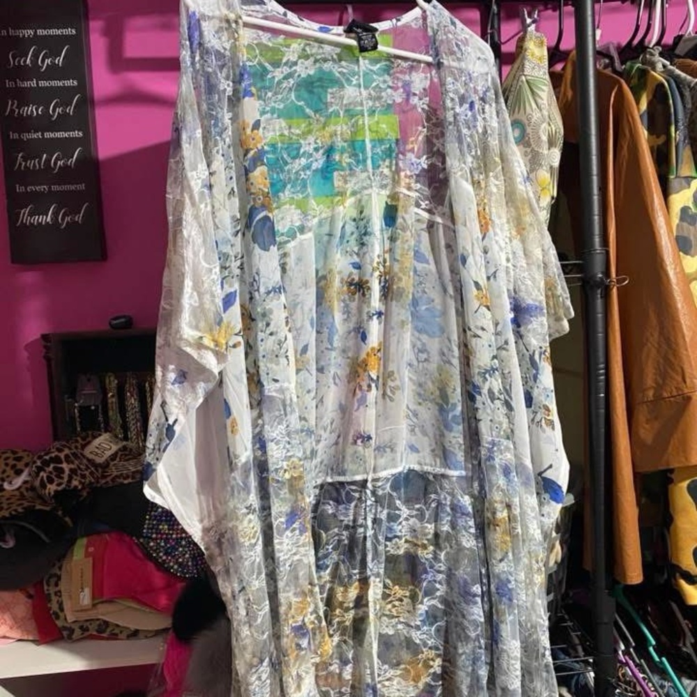 Floral Sheer Kimono